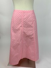 Lands' End Pink White Polka Dot Aline Skirt 12 Lovely 