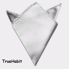  95 Bloomingdales Men'S Handkerchief Solid Gray Dress Suit Pocket Square Handky