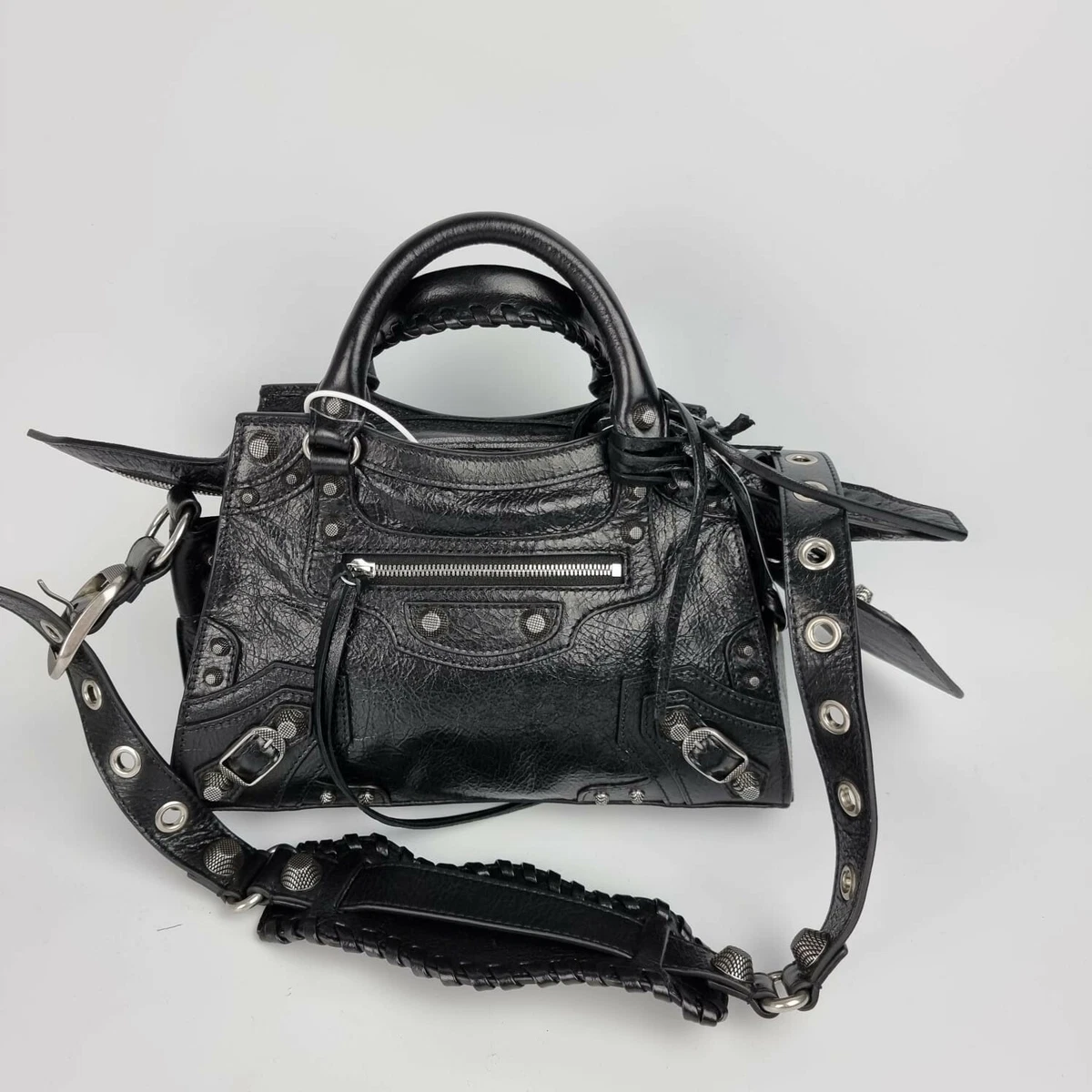 Balenciaga | Women Small Neo Cagole Leather Tote Bag Black Unique