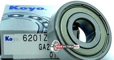 KOYO Japan 6201 ZZ C3 Deep Groove Ball Bearing, Metal Shielded 12x32x10 mm