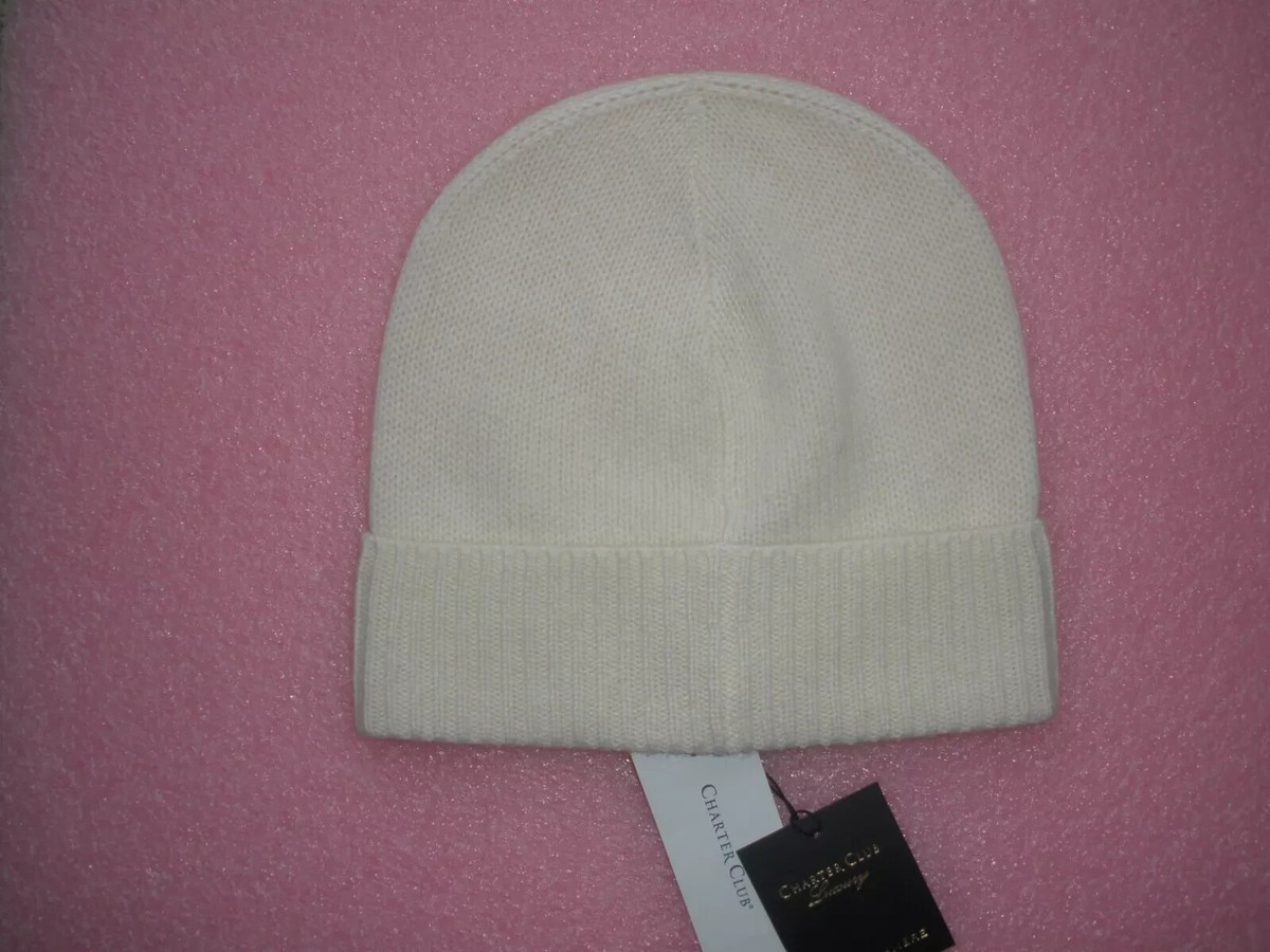 Charter Club 100% Cashmere Cuffed Beanie Hat Bianco Crema One Size Exclusive beanie in 100% cashmere – Itch-free and soft  main image 4