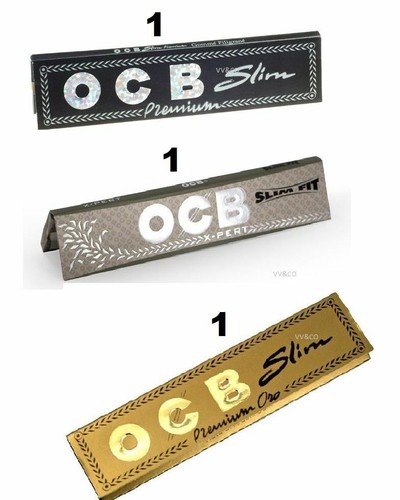 OCB SLIM KING SIZE PREMIUM NEGRO, DORADO, X-PERT NUEVO PAPEL DE LIAR PARA FUMAR MEZCLA - Imagen 2 de 4