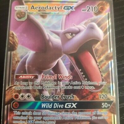 Carta de pokémon TCG - Aerodactyl-GX (106/236) carta pokémon colecionável-  ORIGINAL COPAG ULTRA RARA