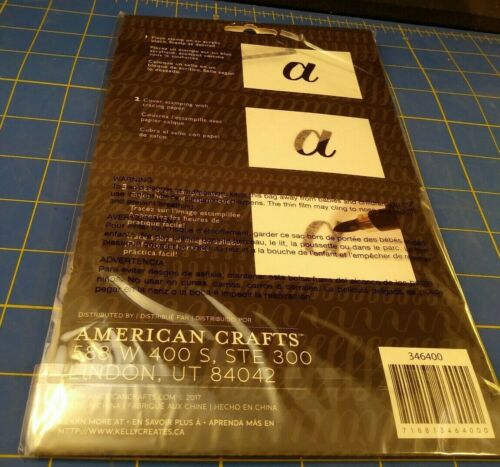 AMERICAN CRAFTS A5 Clear Stamp Set TRACEABLE STAMPS QUOTES 1 346400 Breathe Wish - Picture 2 of 5