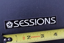 Sessions Snowboards Skate Surf Snow Music Black OG Vintage Snowboarding STICKER