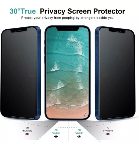 2 Pack for iPhone 16 15 14 Plus Pro Max Privacy Tempered Glass Screen Protector - Picture 6 of 15