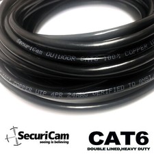 CAT6 Ethernet Cable Solid Copper Outdoor UTP High Speed LAN Network CCTV Lead UK