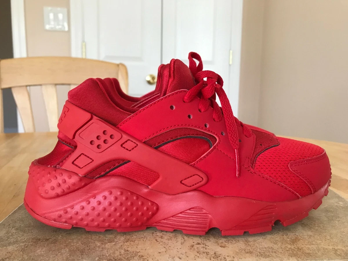NIKE HUARACHE SIZE 6Y KIDS SHOES 2017 GS 654275 600 TRIPLE RED