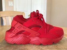 NIKE HUARACHE SIZE 6Y KIDS SHOES 2017 GS 654275 600 TRIPLE RED