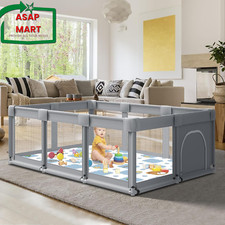 74"  50" Large Baby Playpen, Baby Playard for Babies and Toddlers, Baby Fence Pl