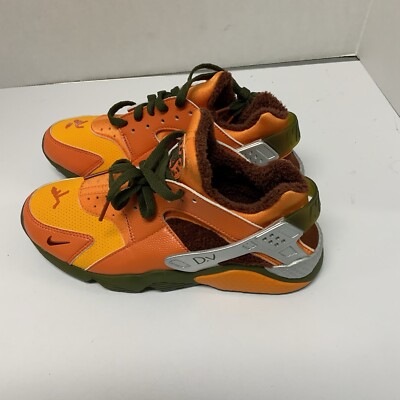 Nike Air Huarache Doernbecher 2023 FD9712 800 Size 8 Men Orange Green Sneakers 