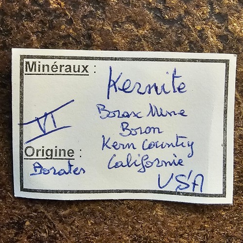 Kernite 13 grammes - Rio Tinto Borax Mine, Kramer Borate deposit, Boron, USA - Picture 5 of 5