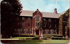 1961 Postcard Lucina Hall Ball State Teachers College Muncie Indiana IN