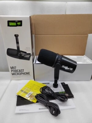 AS SHOW Shure MV7 USB Podcast All Metal USB/XLR Dynamic Microphone MIC for Podcasting