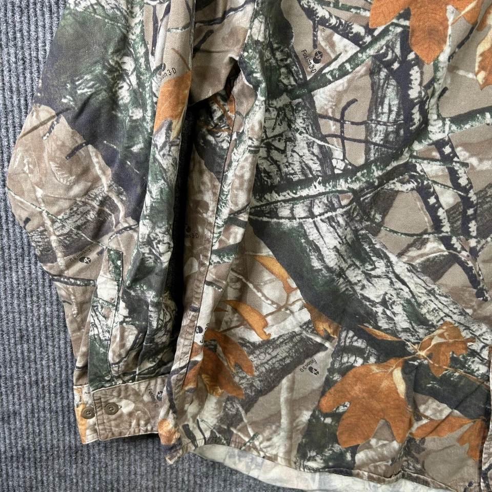 Vtg Outfitters Ridge Came Button Shirt Mens 2XL Long Sleeve 3D Fusion - Image 3 of 4