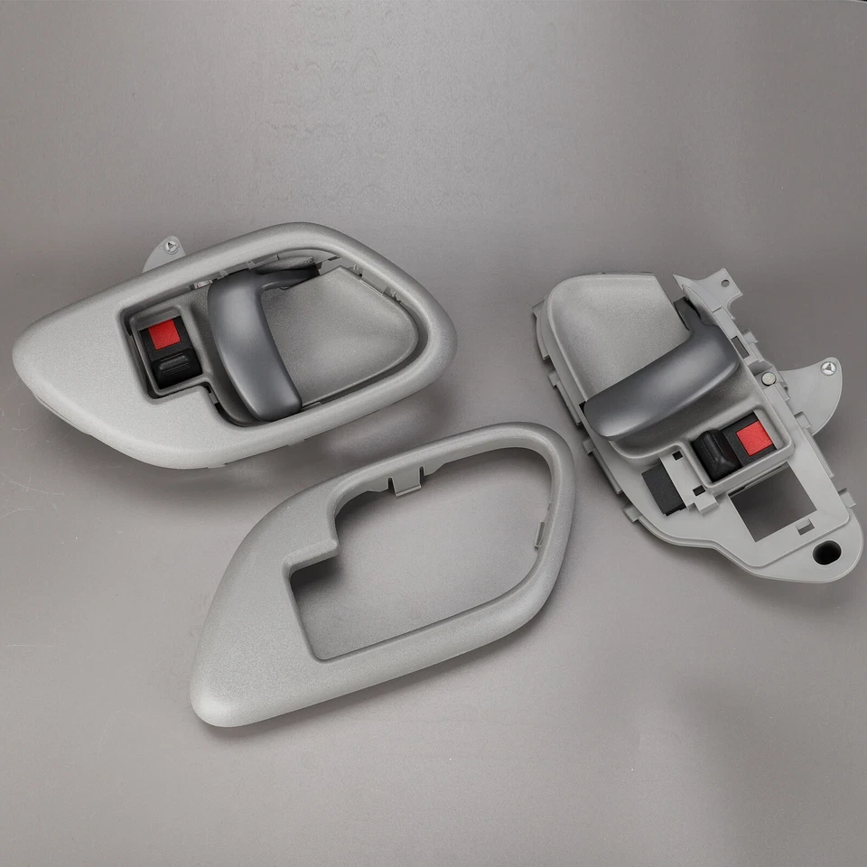 Manijas y biseles de puerta grises L&R para Chevy GMC Silverado 1995-2000 C/k 1500 2500 Foto 4 de 4