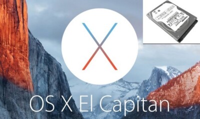 APPLE MACBOOK PRO 120GB 2,5'' SATA FESTPLATTE PLUG & PLAY OS X EL CAPITAN 10.11