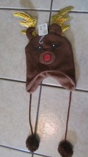 Claire's Girls Lined Reindeer Hat - One Size - NWT  G 51 