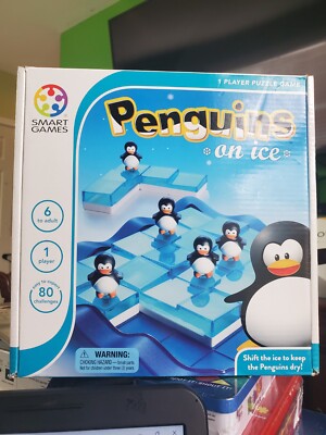 Penguins on Ice - Smart Games Solo Puzzle Game Educational Toy New!