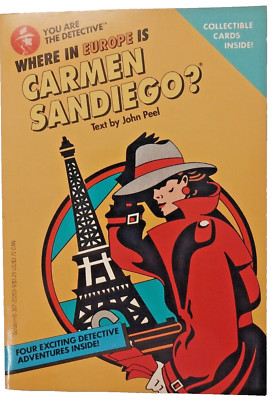 1993 - Where in Europe is Carmen Sandiego? New Old Stock - Cards & Map Included