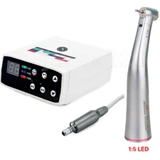 Woodpecker Style Dental Electric Motor Brushless/+1:5 Contra Angle LED Handpiece