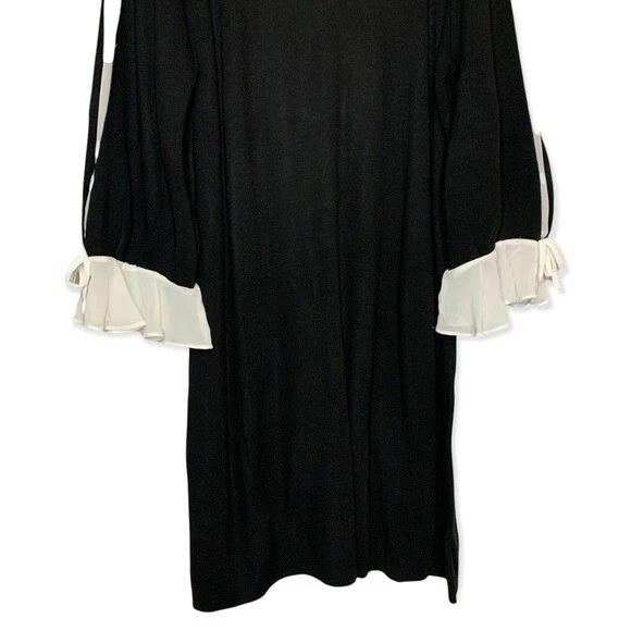 VETEMENTS Abito maglione carriera manica lunga bianco e nero New York & Company taglia large us intime ottimeioni