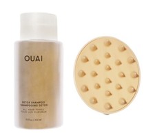 OUAI Detox Shampoo for All Hair Types 10 fl. oz Plus Scalp Massager NEW  Sealed