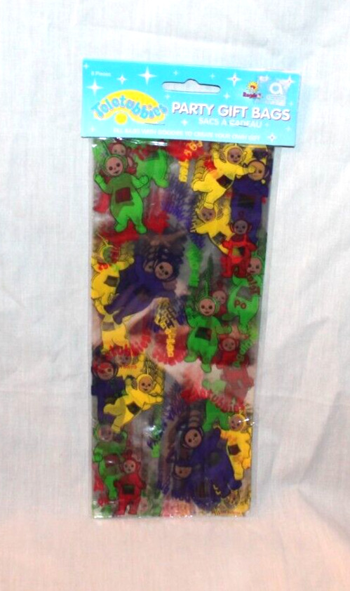 NEW IN PACKAGE 1999 TELETUBBIES  8- PARTY GIFTS BAGS    PARTY SUPPLIES