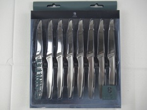 J-A-Henckels-International-Stainless-Steel-8-Piece-Steak-Knife-Set-New-in-Box