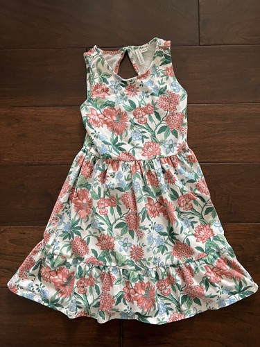 LOT OF 3 Janie and Jack Dress Girls Size 8 Dress Floral RED White Blue - Picture 6 of 9