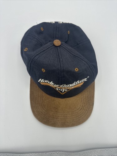Harley Davidson New York Cafe Motorcycles Hat/ Cap Ride Free Faux Suede - Picture 7 of 7
