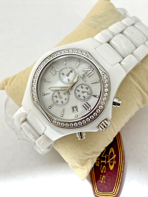 NEW Oniss Paris White MOP Dial White Ceramic Watch Oniss Paris White MOP Dial White Ceramic Watch ON6200-LRG/WT  main image 2