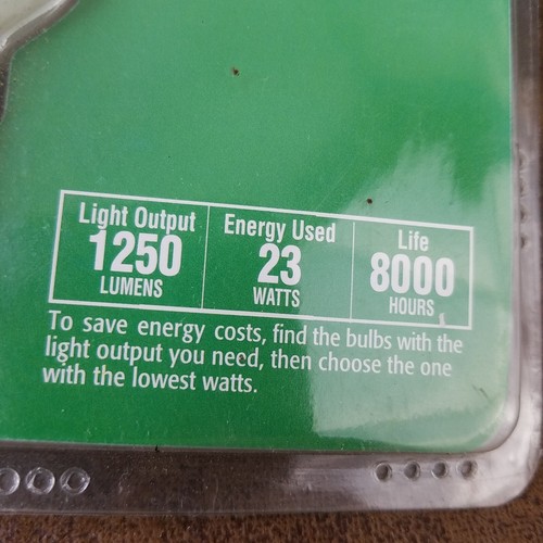 Pair of Philips 23W (=75W) PAR38 CFL Recessed Flood Light Bulb 1250 Lumens 15285 - Picture 4 of 7