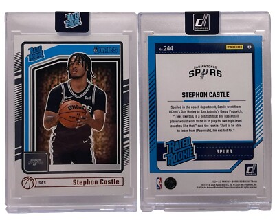 Stephon Castle 2024-25 Donruss Rated Rookie #244 Rookie of the Year (RC)