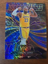 2020-21 NBA Basketball Select Lebron James Turbocharged Blue Prizm Shimmer