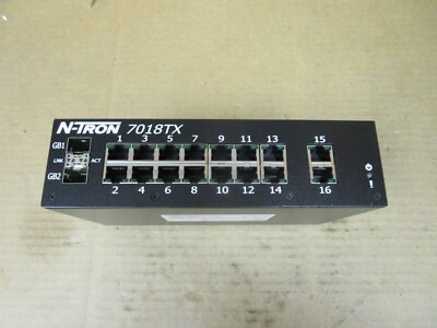 NEW N-TRON ETHERNET SWITCH 7018TX 10-30V 1.6A | eBay