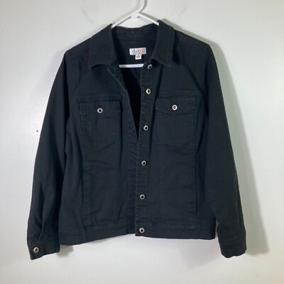 Womens D Co Stretch Denim Jacket Black M A257142
