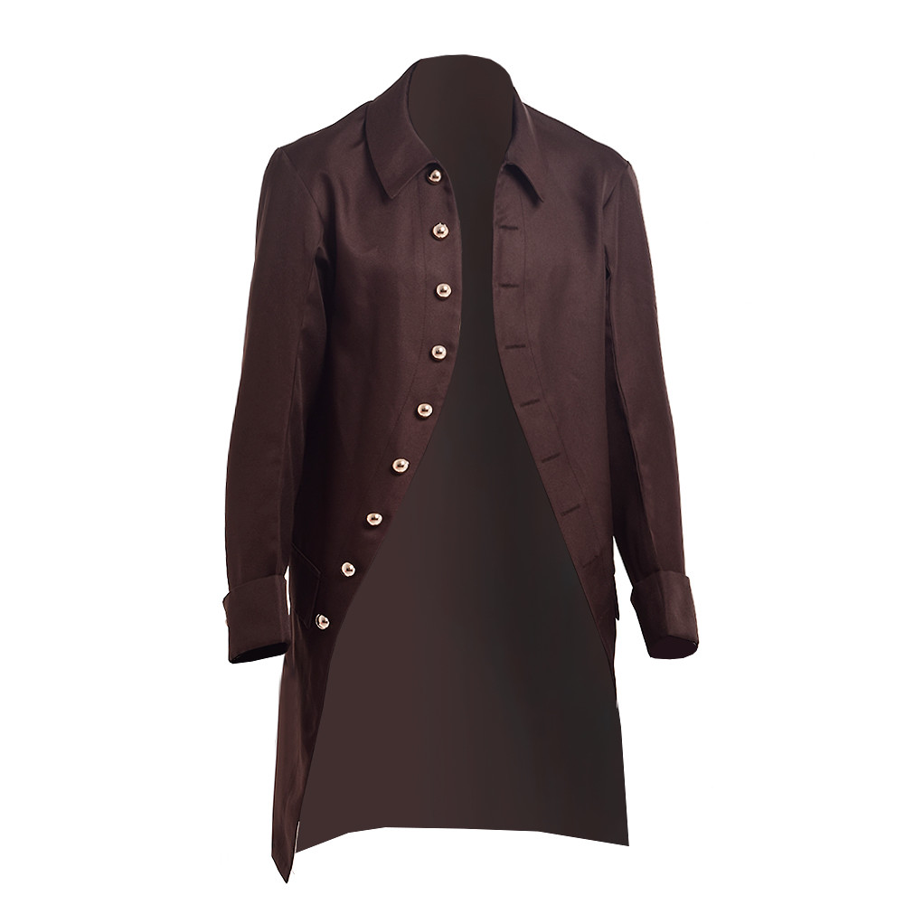 Blessume Mens Gothic Steampunk Coat Military Victorian Vintage 