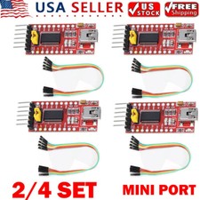 2/4X FT232 FT232RL FTDI USB 3.3V 5.5V to TTL Serial Adapter Module Mini USB USA