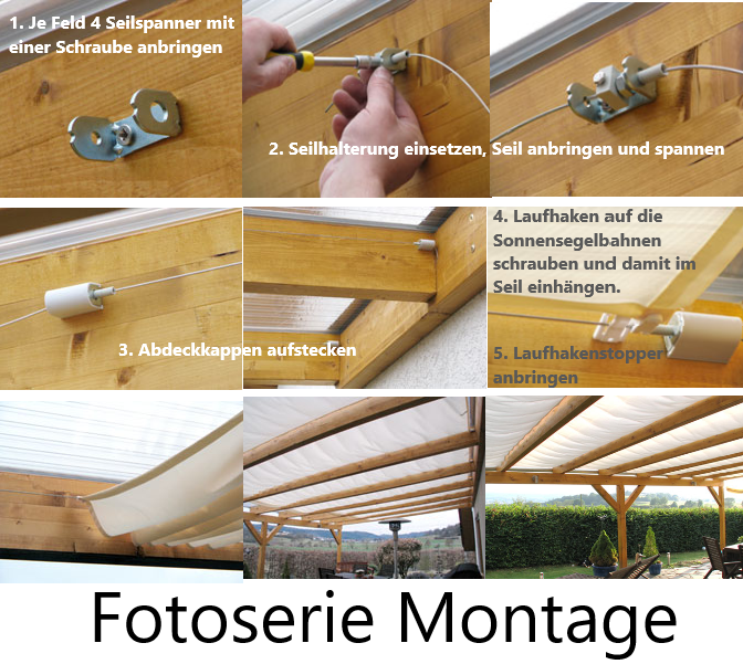 Falt-Sonnensegel mit Seilspanntechnik fr Innenbeschattung Glasdach  Wintergarten | eBay.de