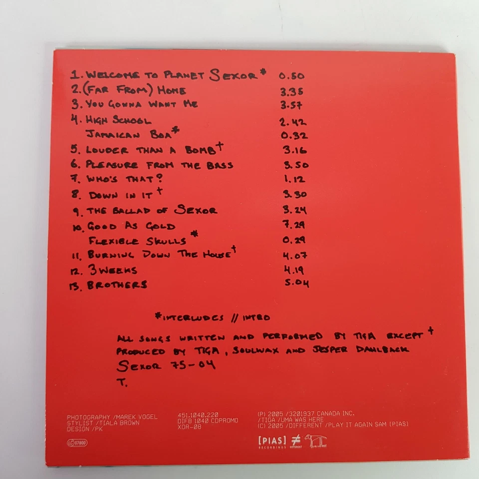 Tiga Sexor You Gonna Want Me High School Louder Than A Bomb Pleasure Bass CD - Image 2 of 2