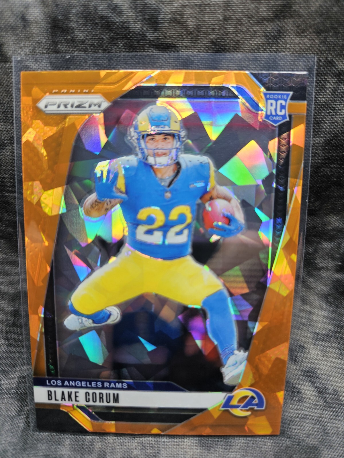 2024 Panini Prizm - Rookies Orange Ice Prizm #308 Blake Corum (RC)