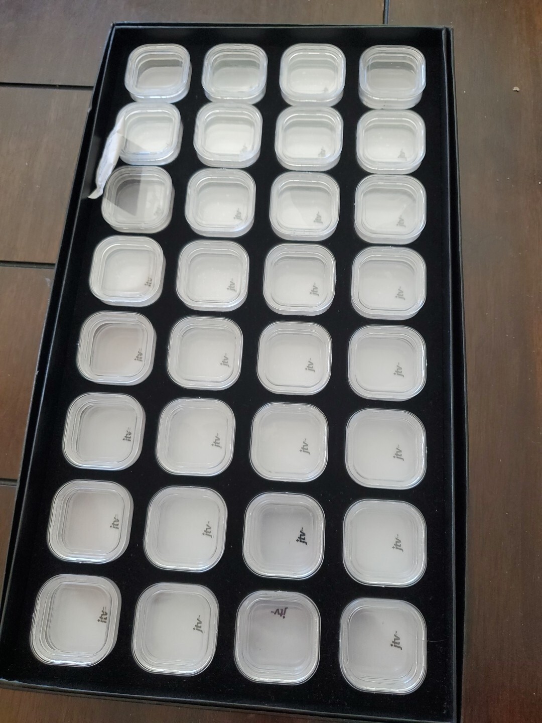 2 JTV Jewelry Sales display acrylic boxes 32 tray gemstone collection