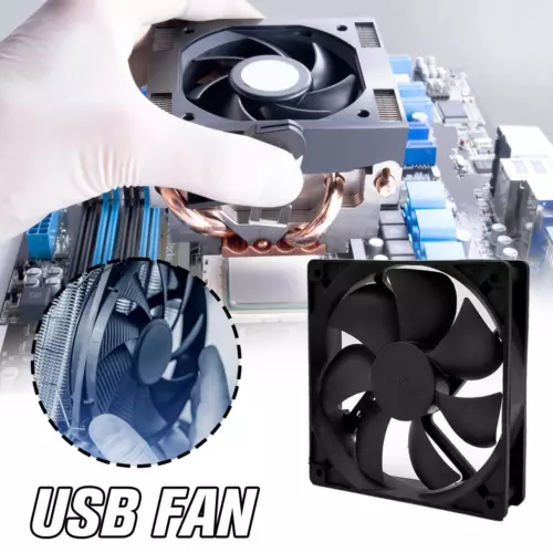 Computer Small Fan USB Fan For PC Computer Case Cooling Cooler Fan✨B1 D3P7
