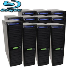 150 Burner Blu-ray BD CD DVD Disc Daisy Chain Duplicator SATA Copier Tower + HDD
