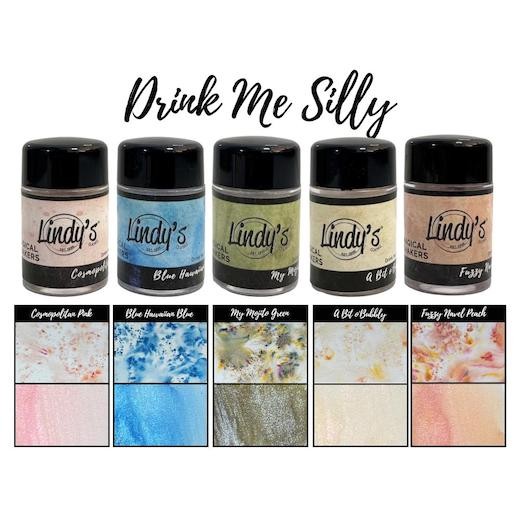 Lindy's Stamp Gang Magical Shakers Pack 5pcs - Drink Me Silly Shimmers