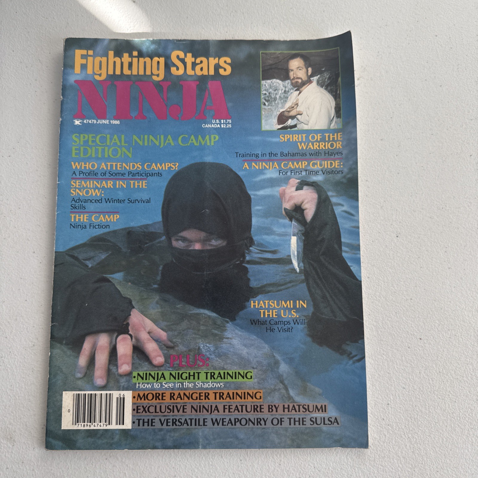 Rare 6/86 Fighting Stars Ninja Stephen Hayes Maasaki Hatsumi Karate Martial Arts