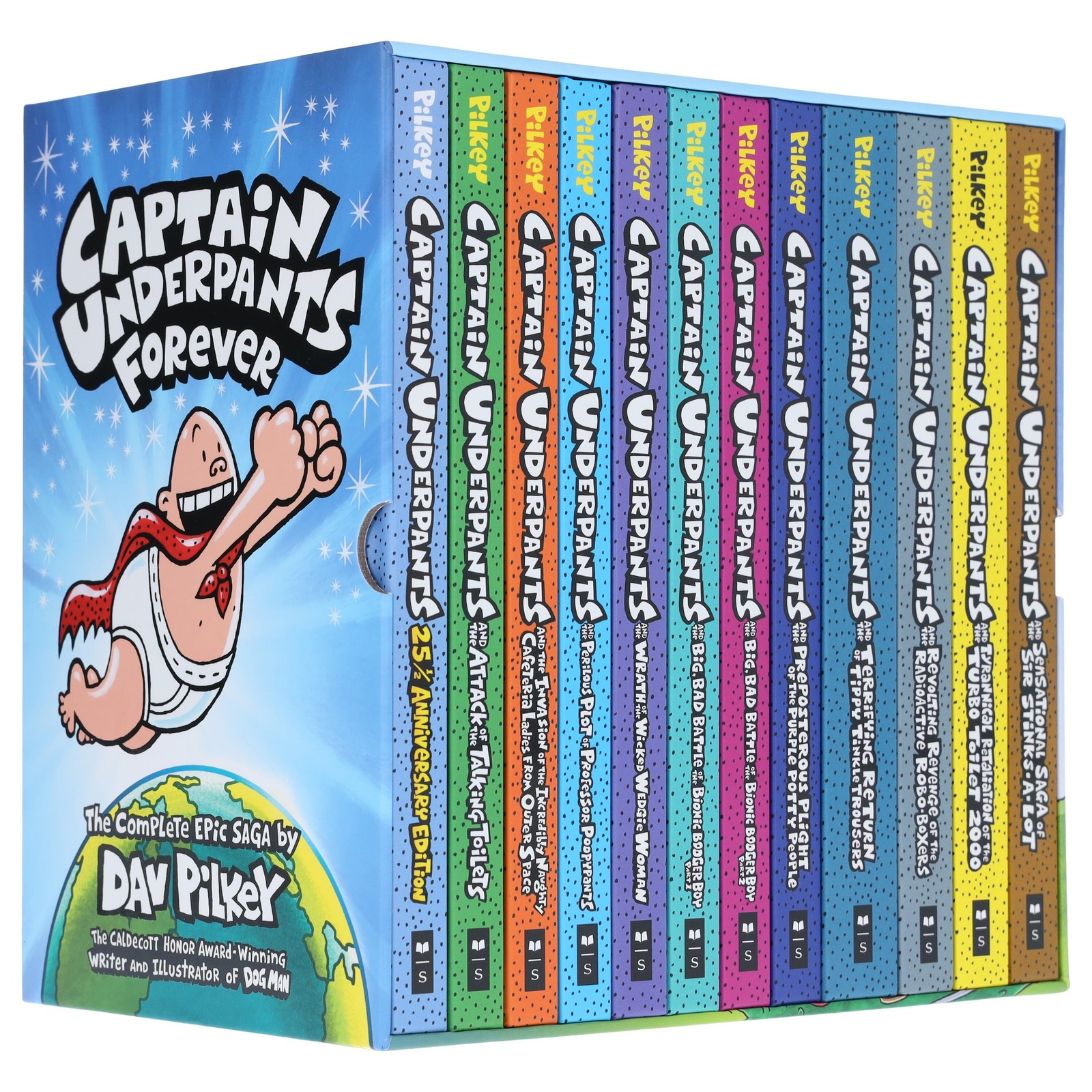 Captain Underpants Forever Box set (#1-12) by Dav Pilkey Hardback - Image 6