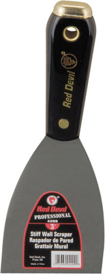 4209 3'' Stiff Wall Scraper , Black , 3 Inch