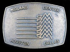 SF15153 VINTAGE 1970s  UNKNOWN MISCELLANEOUS  BRASSTONE BELT BUCKLE